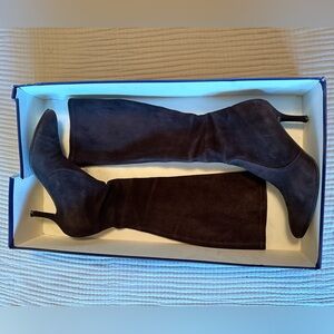 Stuart Weitzman dark brown (cola) suede boots